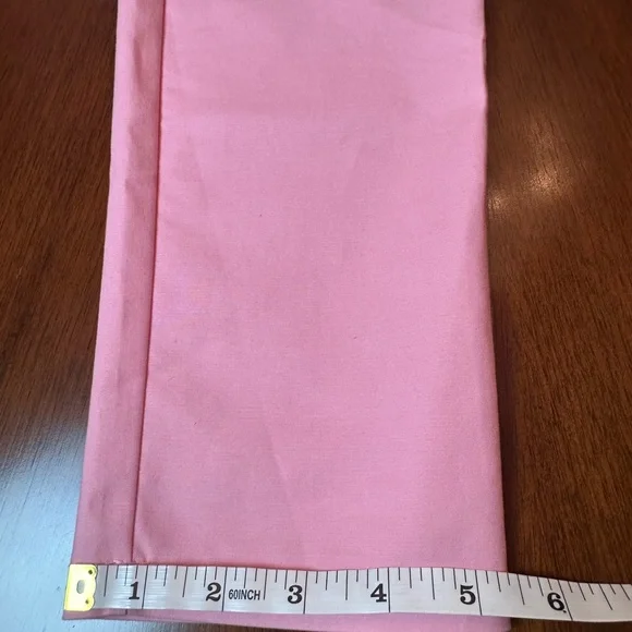 Moschino Pink Cotton Pants | Designer Straight-Leg Trousers - Picture 12 of 13